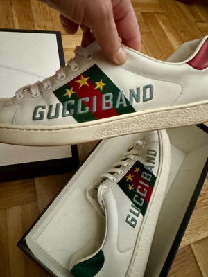 Gucci Ace Gucciband sneakers used, size EU 42, white