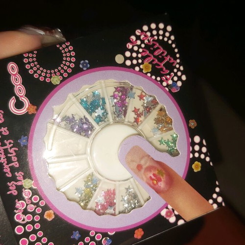 Small nail star stickers new, 10 colors for nail art