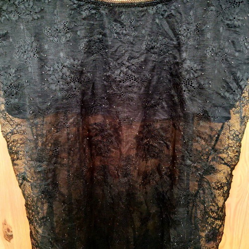 Vertbaudet lace nursing tank top 38/40 like new, black