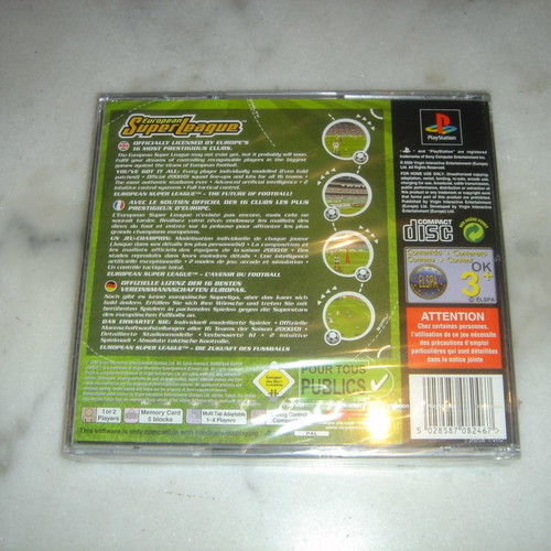 European Superleague game for PlayStation 1 new, sealed