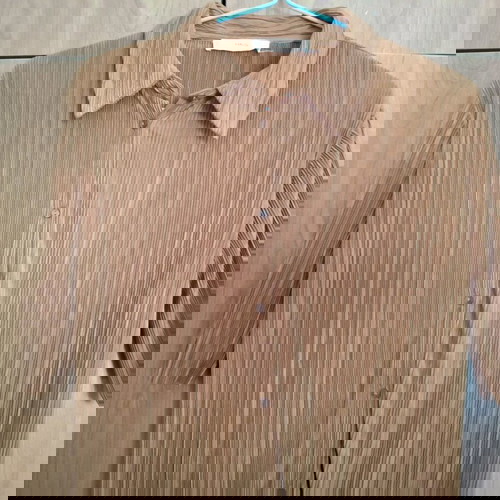 Mango women's shirt medium brown like new unworn