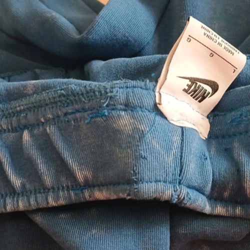 Nike Tech Fleece blue shorts, size L modified to M