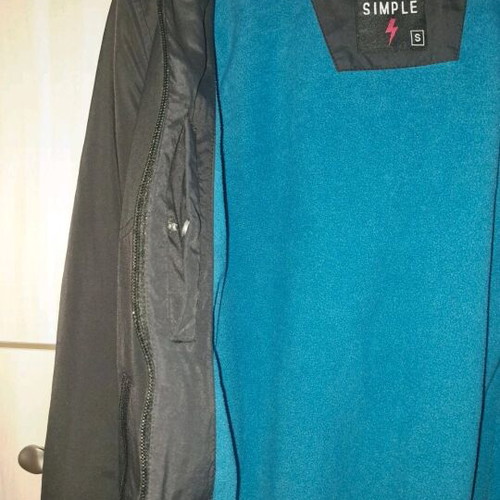Emerson unisex jacket size S like new, black-blue