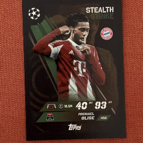 Harry Kane Gladiator and Michael Olise Stealth Strike trading cards set of 4 new