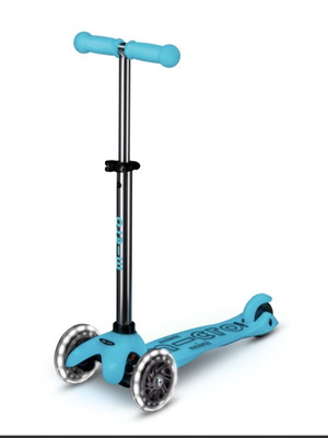 Deluxe Glow LED Scooter like new with 3 wheels and adjustable handlebar