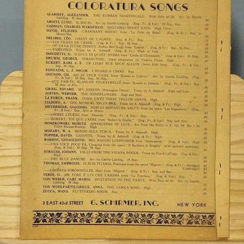 Adele's Laughing Song sheet music used for high voice and piano