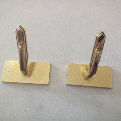 Vintage cufflinks used, gold-colored