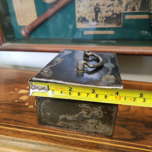 Hand safe used, rare old with key