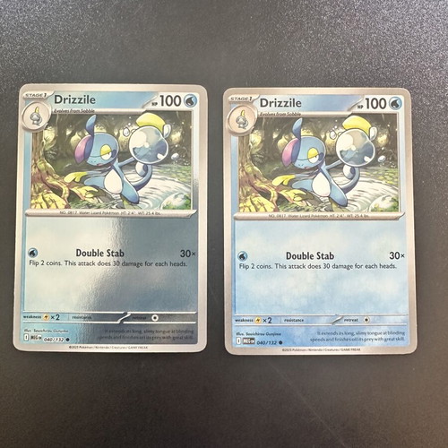 Drizzile 040/132 Mega Evolution Pokemon card, normal and reverse