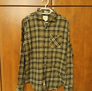 American eagle green blouse size S