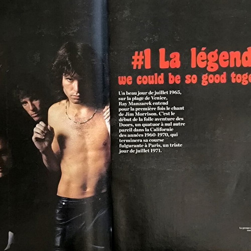 Les Inrocks 2 French magazine like new, Jim Morrison and The Doors tribute
