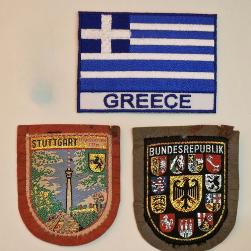Ελληνική σημαία και γερμανικά σύμβολα μεταχειρισμένα, σετ σήματα