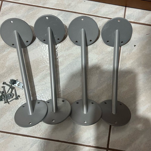 Steel Shelf Support Brackets new, set of 4 pieces