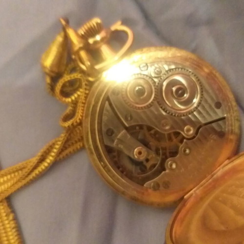 Pocket watch gold-plated like new, Standard U.S.A., collectible 150 years old