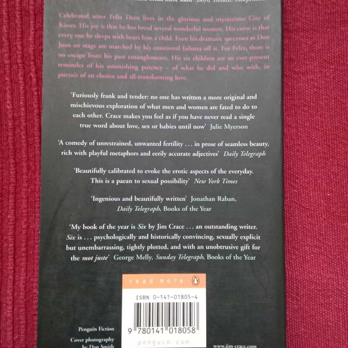 Six by Jim Crace like new, English