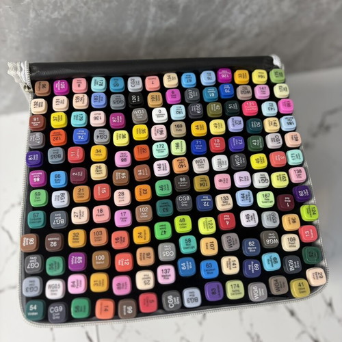 168 Colours Alcohol Marker Set, complete artist collection