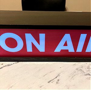 ON AIR STUDIO SIGN . Battery operated . Decoration