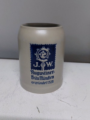 Augustiner beer mug collectible, ceramic, like new 500ml