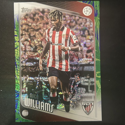 Nico Williams Topps UEFA Club Competitions Carnival Edition 2025-26 card brand new