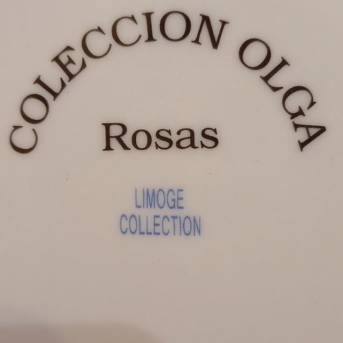 Limoge Collection decorative plates like new, set of 4 porcelain