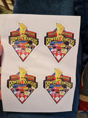 Power Ranger stickers new