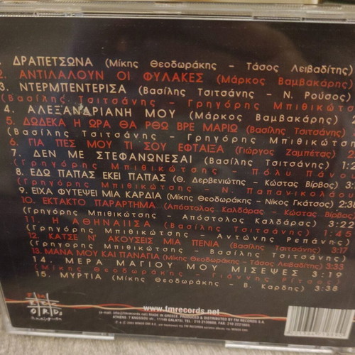 Cd Grigoris Bithikotsis I Drapetsona used, laiko