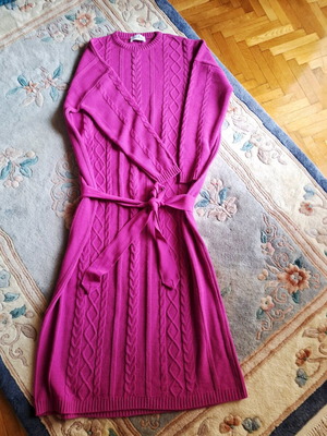 Hemithea maxi knit dress pink like new, size S/M