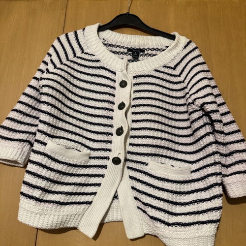 Knitted mariniera cardigan like new, size small fits medium