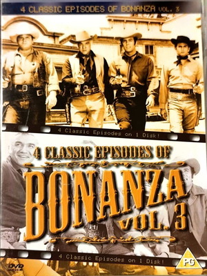 Bonanza DVD μεταχειρισμένο, 4 κλασικά επεισόδια τόμος 3, χωρίς υπότιτλους