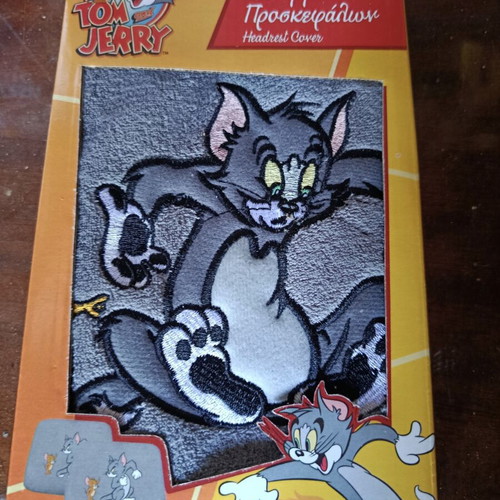 Car Headrest Covers with Tom and Jerry