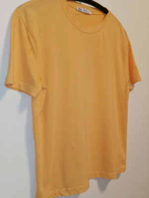 Zara T-shirt new, cotton, orange, size S