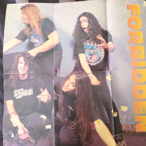 Testament, Forbidden, Exodus poster used, Bay Area Thrash