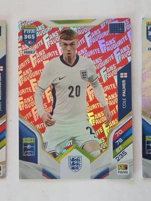Κάρτες Panini Fans' Favourite England μεταχειρισμένες, σετ 3