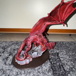 Lord of the Rings 3D Cave Dragon painted by Davale Studio like new