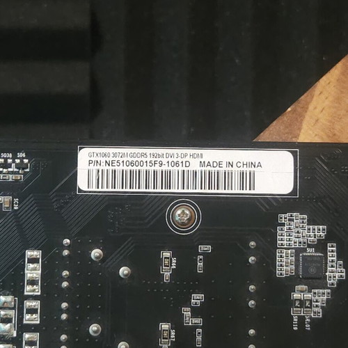 Palit GeForce GTX 1060 Dual 3GB GDDR5 graphics card like new
