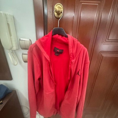Air Jordan jacket used, size M, red
