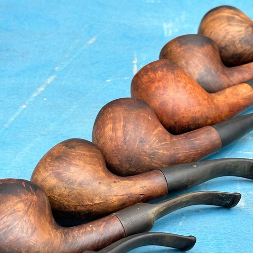 Briar Tobacco Pipes used, vintage lot of 7, various designs