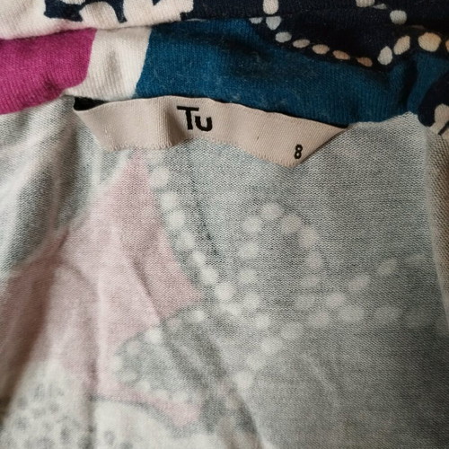 Tu floral 100% cotton summer dress like new, size M