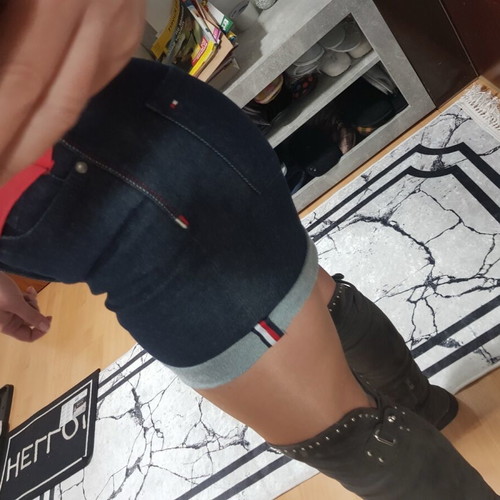 Tommy Hilfiger short denim shorts like new, size 36/S, blue