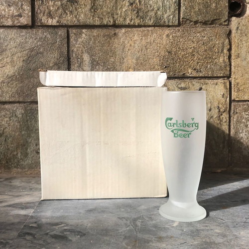 Carlsberg Beer Glasses set of 6 new, classic size 150-200ml