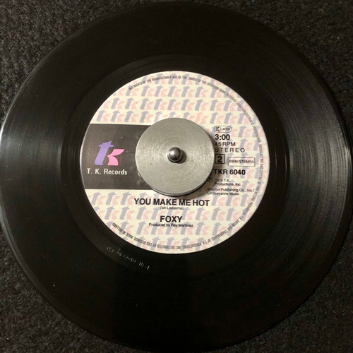 Foxy Get Off 7" vinyl used, pop single