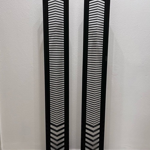 Metal black column CD holder used