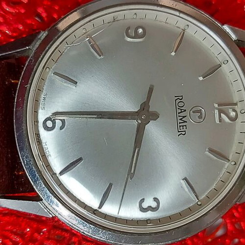 Roamer Vanguard men's wind-up watch used vintage 1965