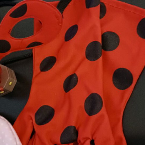 Ladybug set used with reversible bag, mask, gloves and light-up Miraculous