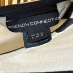 French Connection striped mini dress new, size M, black and white