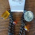 Vintage early 00s bronze bracelets new, set of 2 pieces