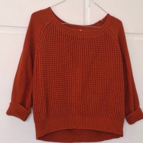 Forever 21 short brick-red blouse like new, size S