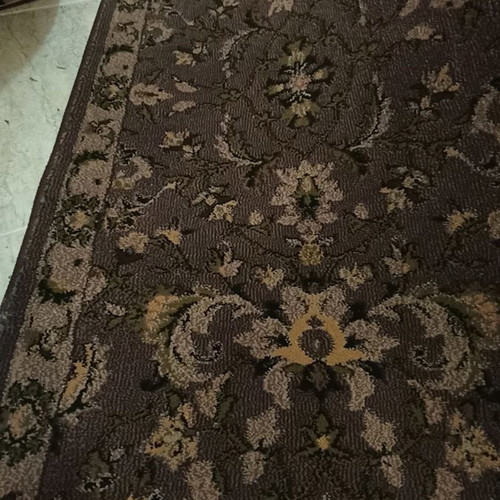 Runner 0.65m dark brown, 80% acrylic 20% wool new