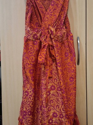 Summer dress new with colorful shiny pattern