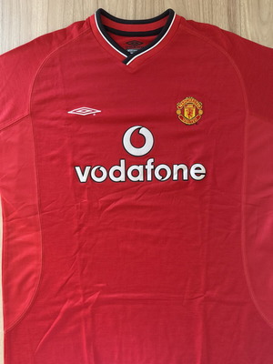Manchester United Umbro Home Shirt 2000-2002 σαν καινούργιο, XL, Vodafone
